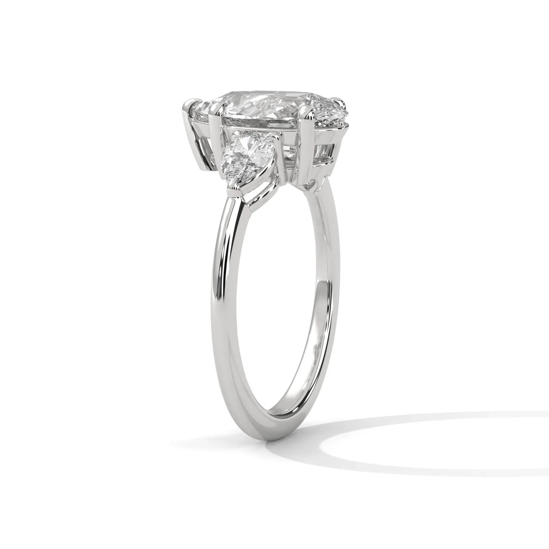 Three Stone Nova Diamond Ring Setting