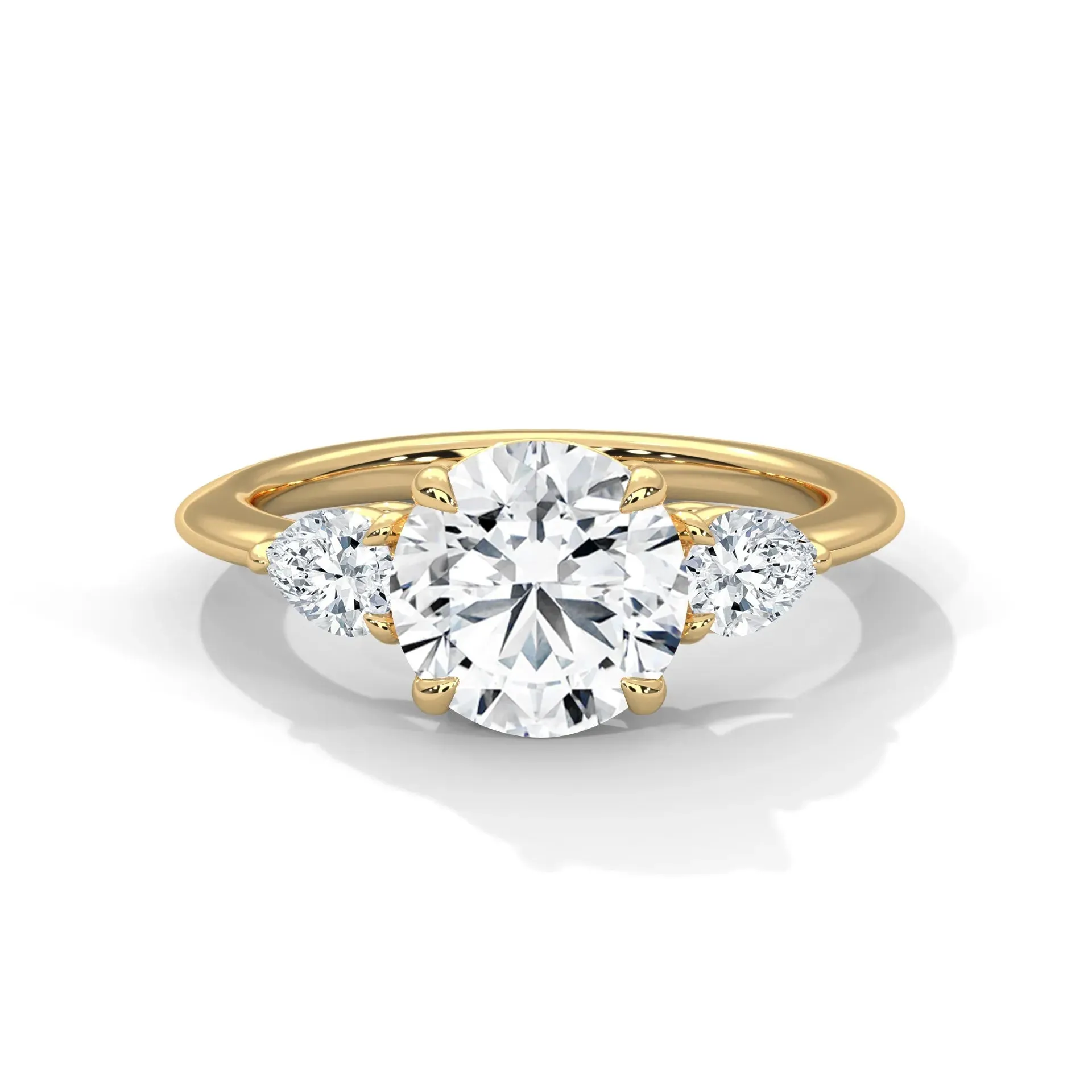 Three Stone Nova Diamond Ring Setting