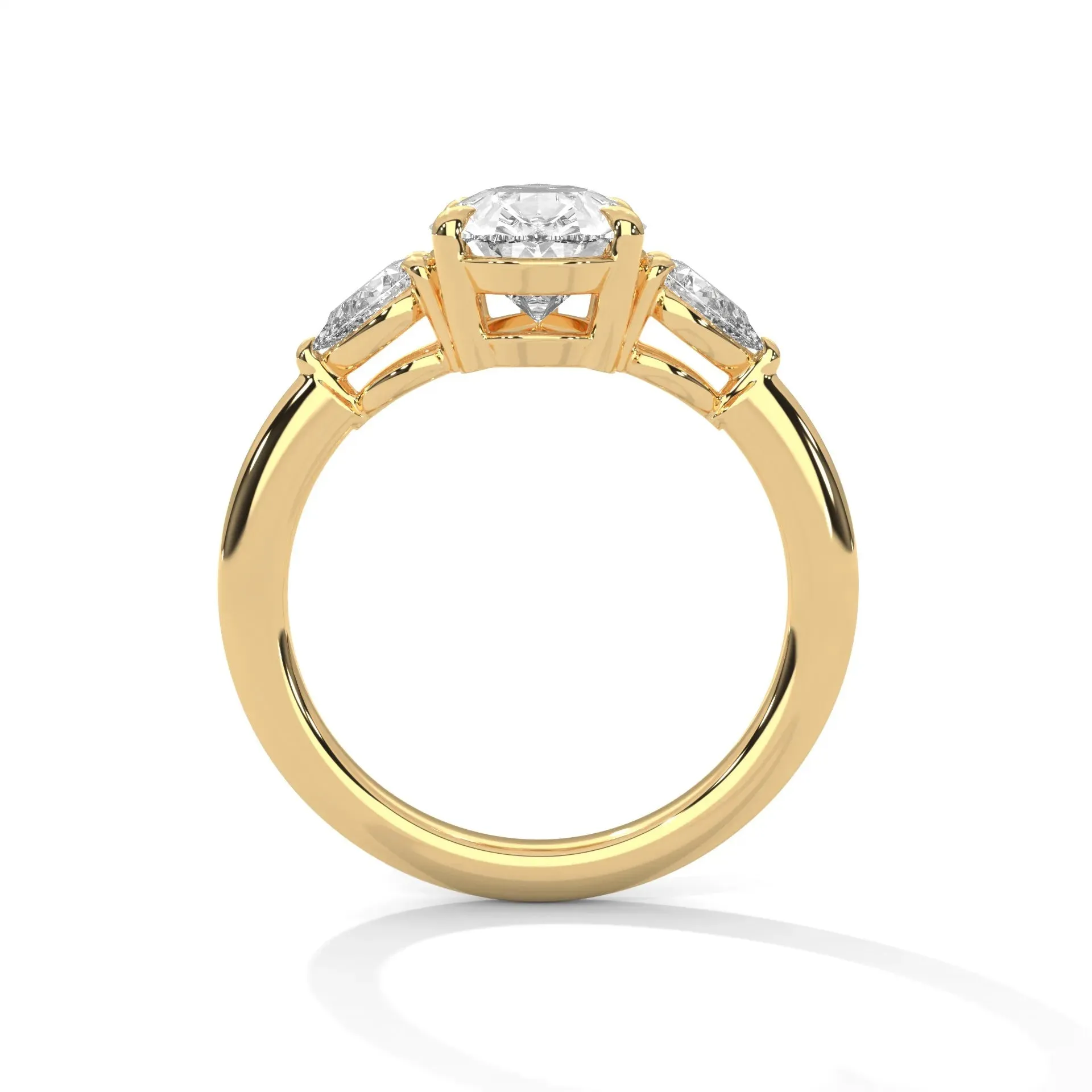 Three Stone Nova Diamond Ring Setting