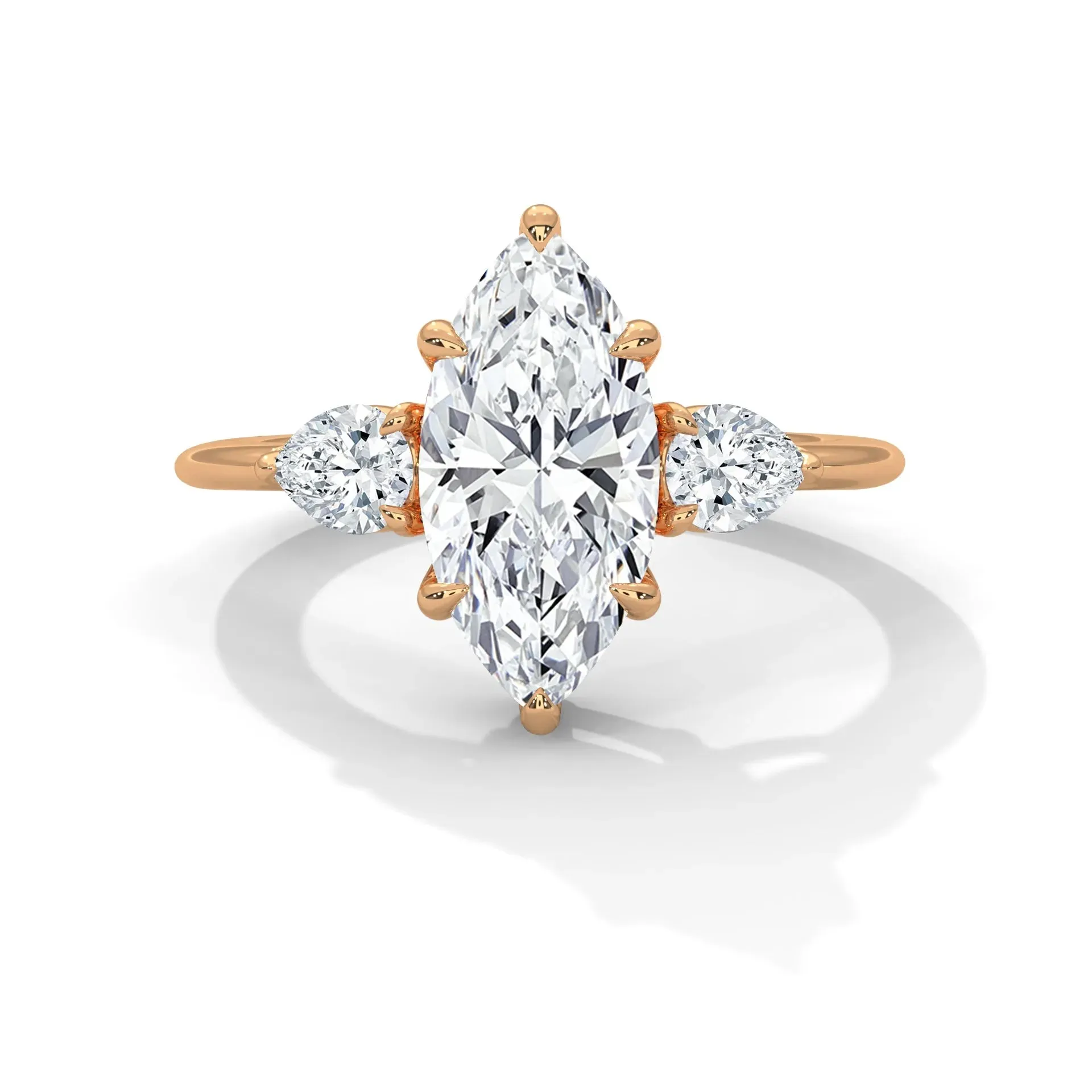 Three Stone Nova Diamond Ring Setting