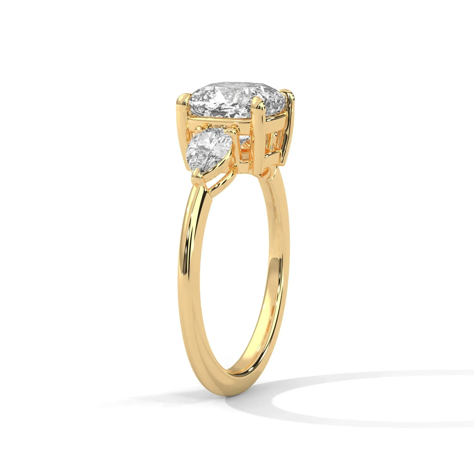 Three Stone Nova Diamond Ring Setting