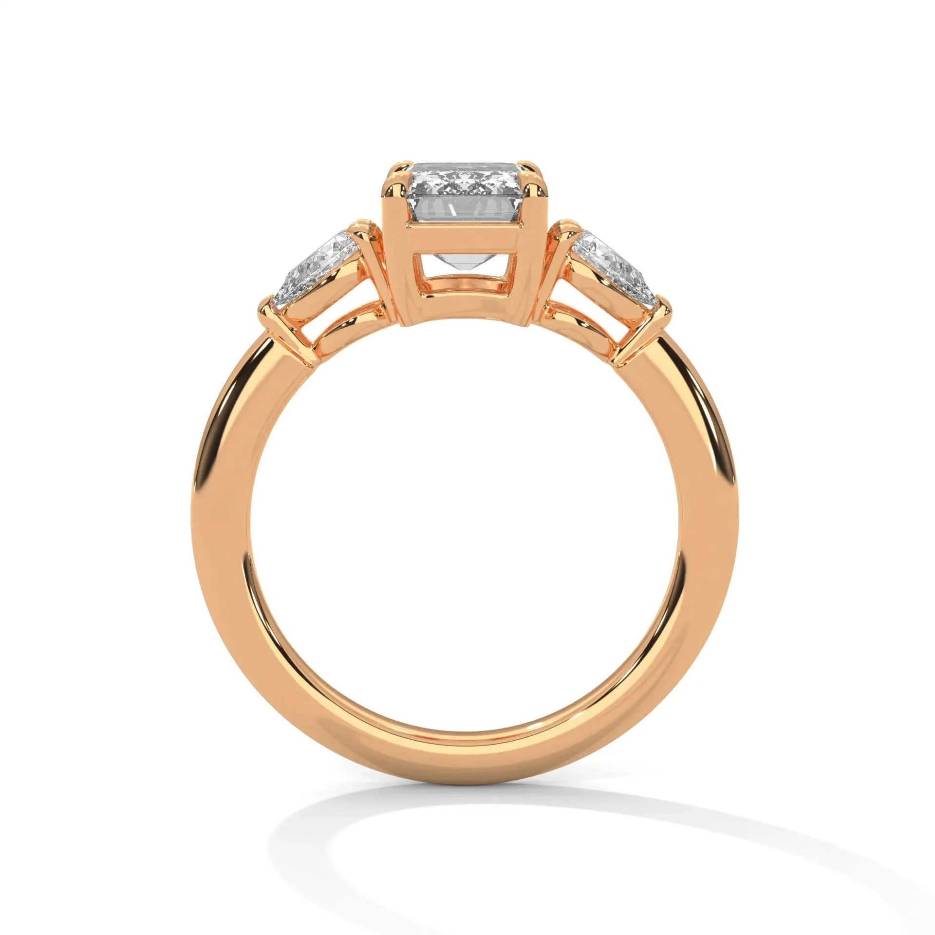 Three Stone Nova Diamond Ring Setting