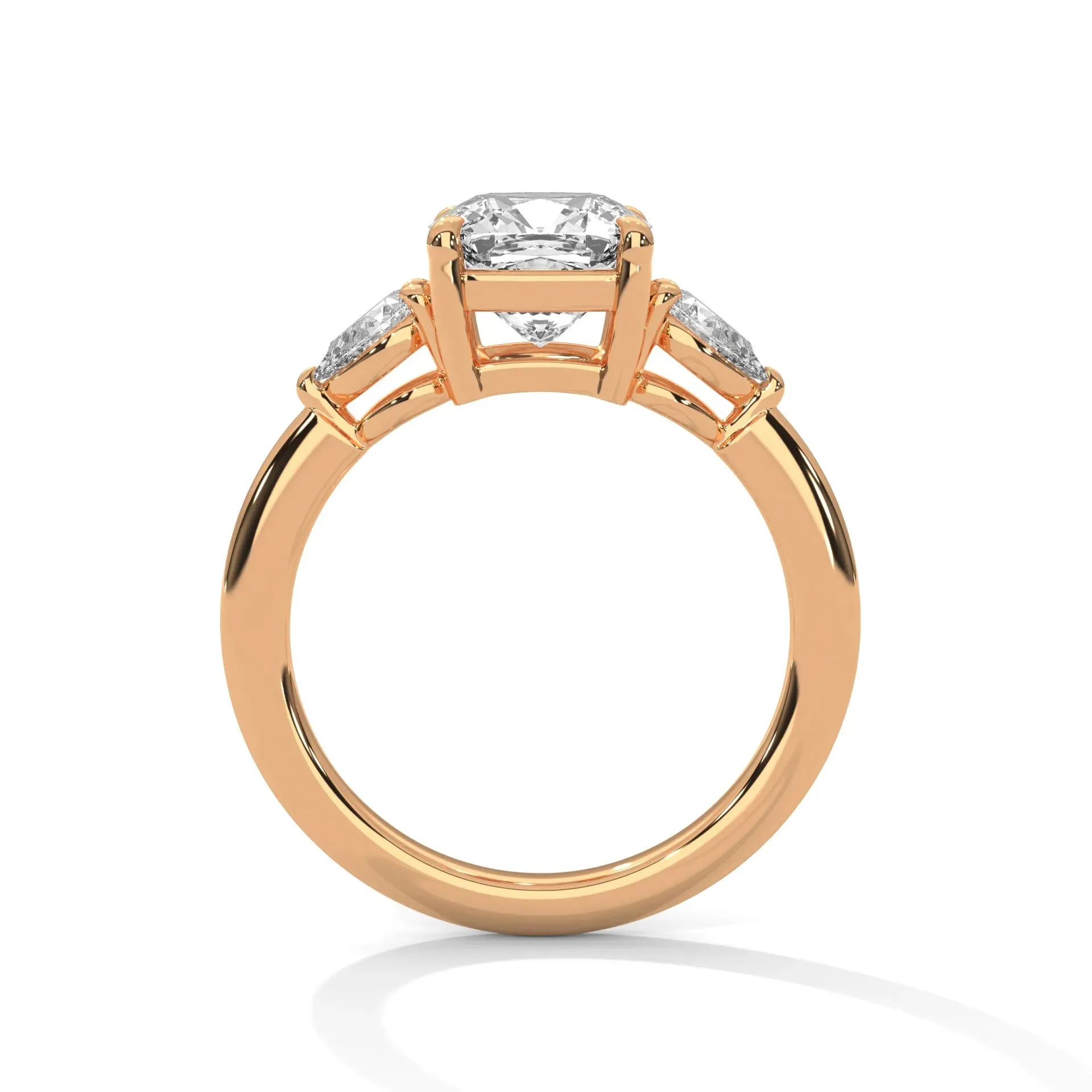 Three Stone Nova Diamond Ring Setting