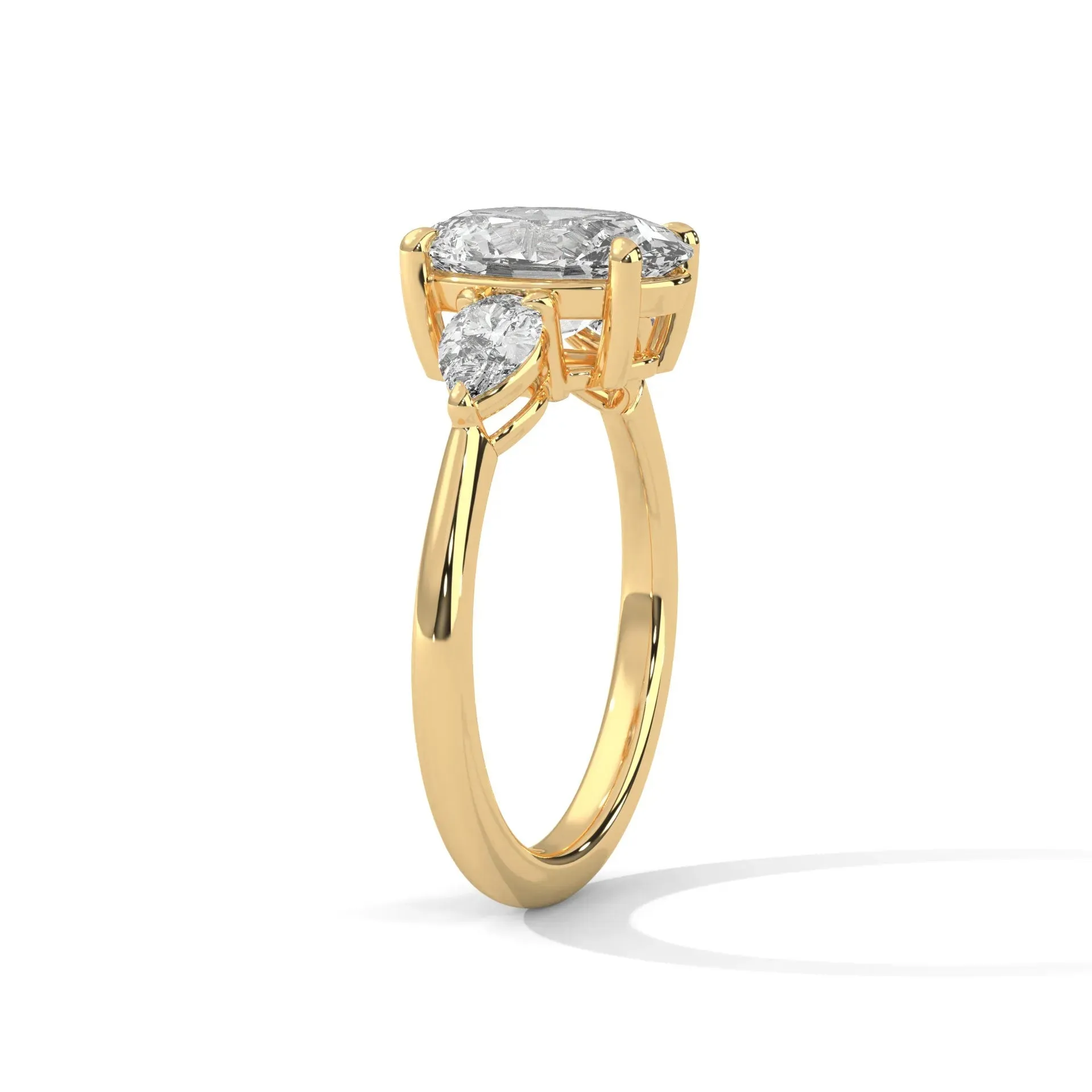 Three Stone Nova Diamond Ring Setting