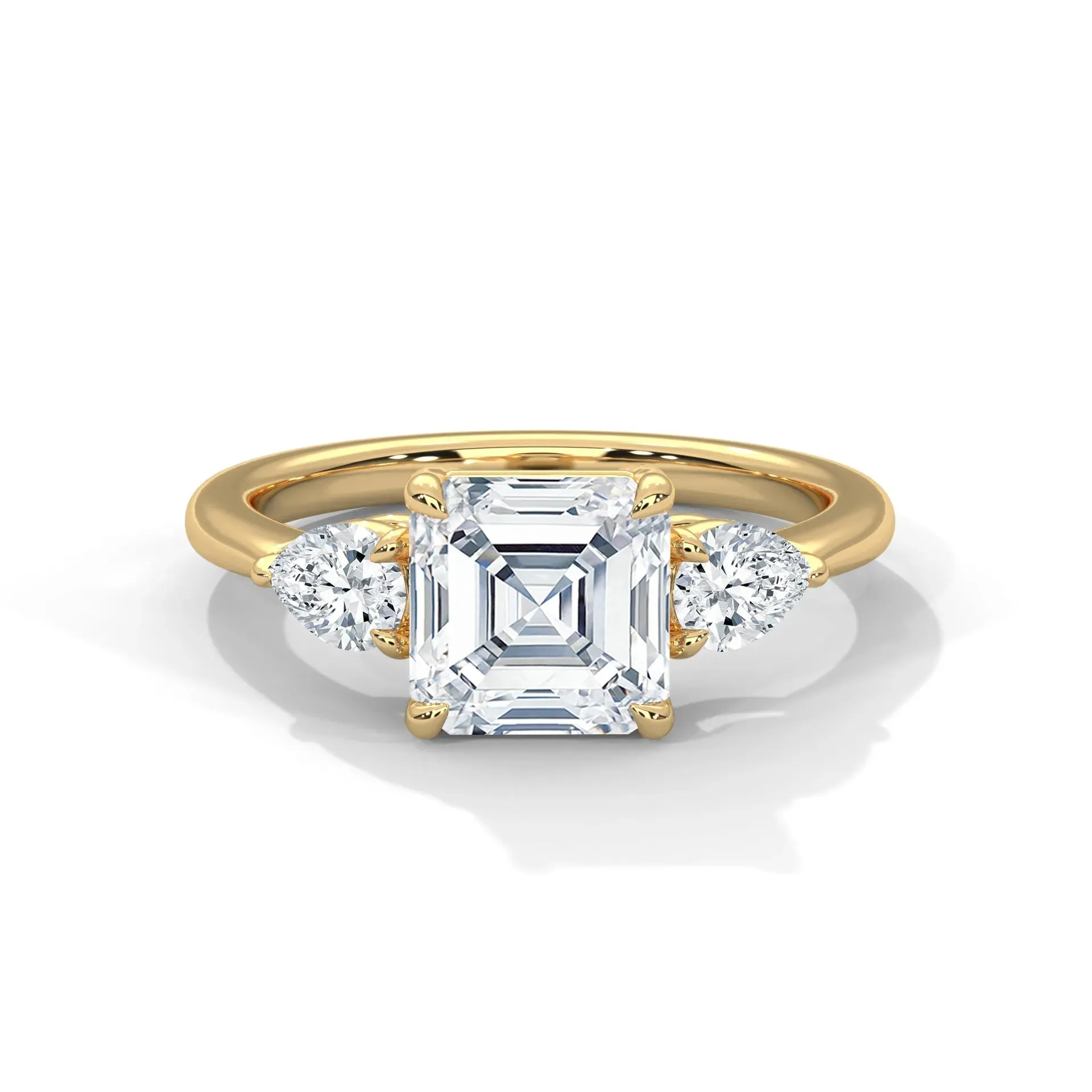 Three Stone Nova Diamond Ring Setting