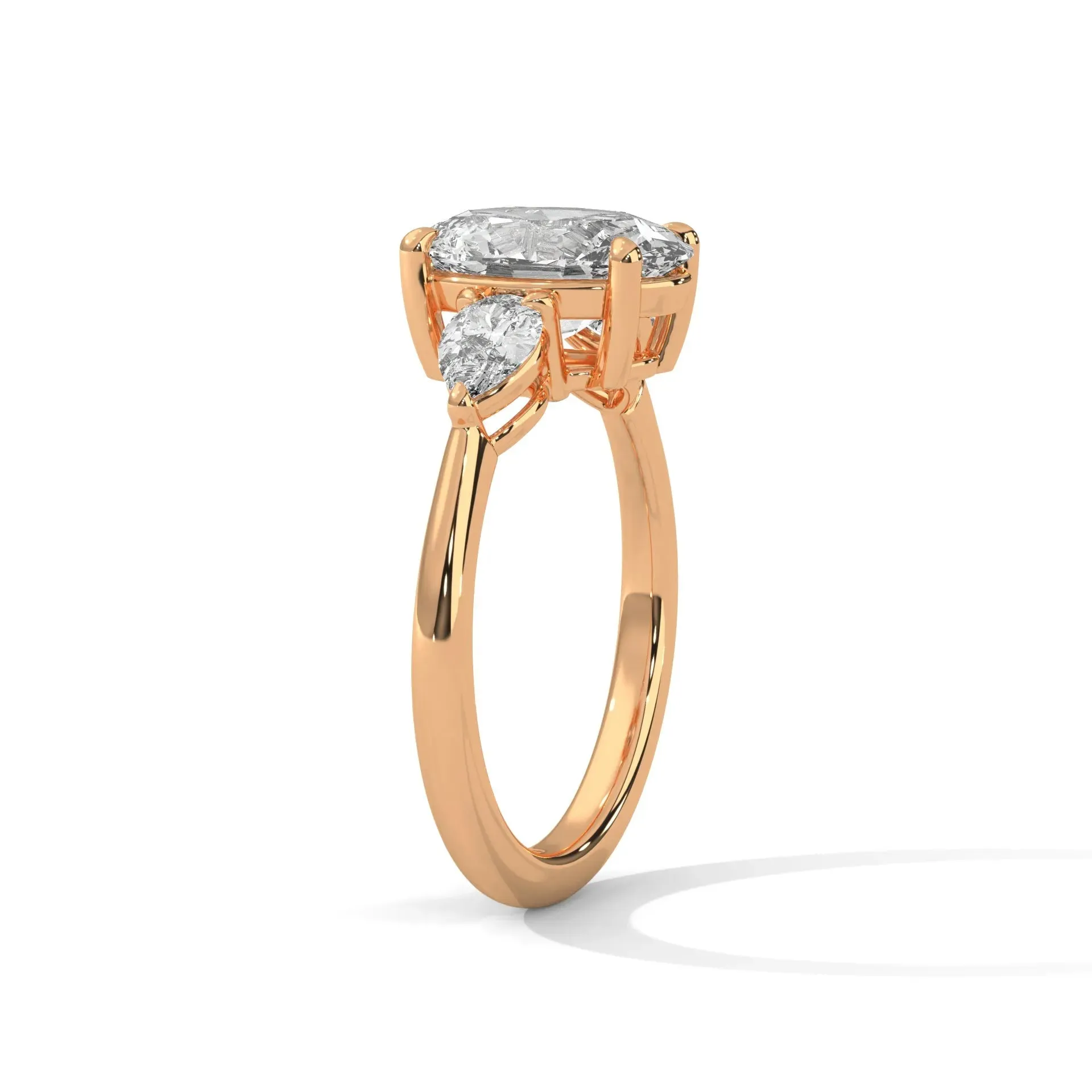 Three Stone Nova Diamond Ring Setting