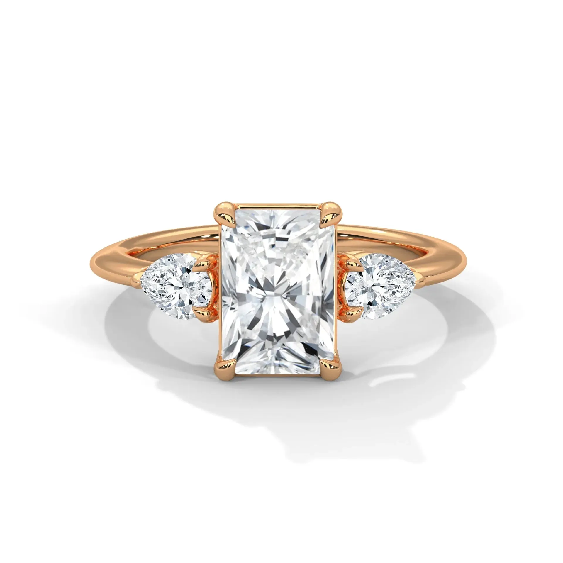 Three Stone Nova Diamond Ring Setting