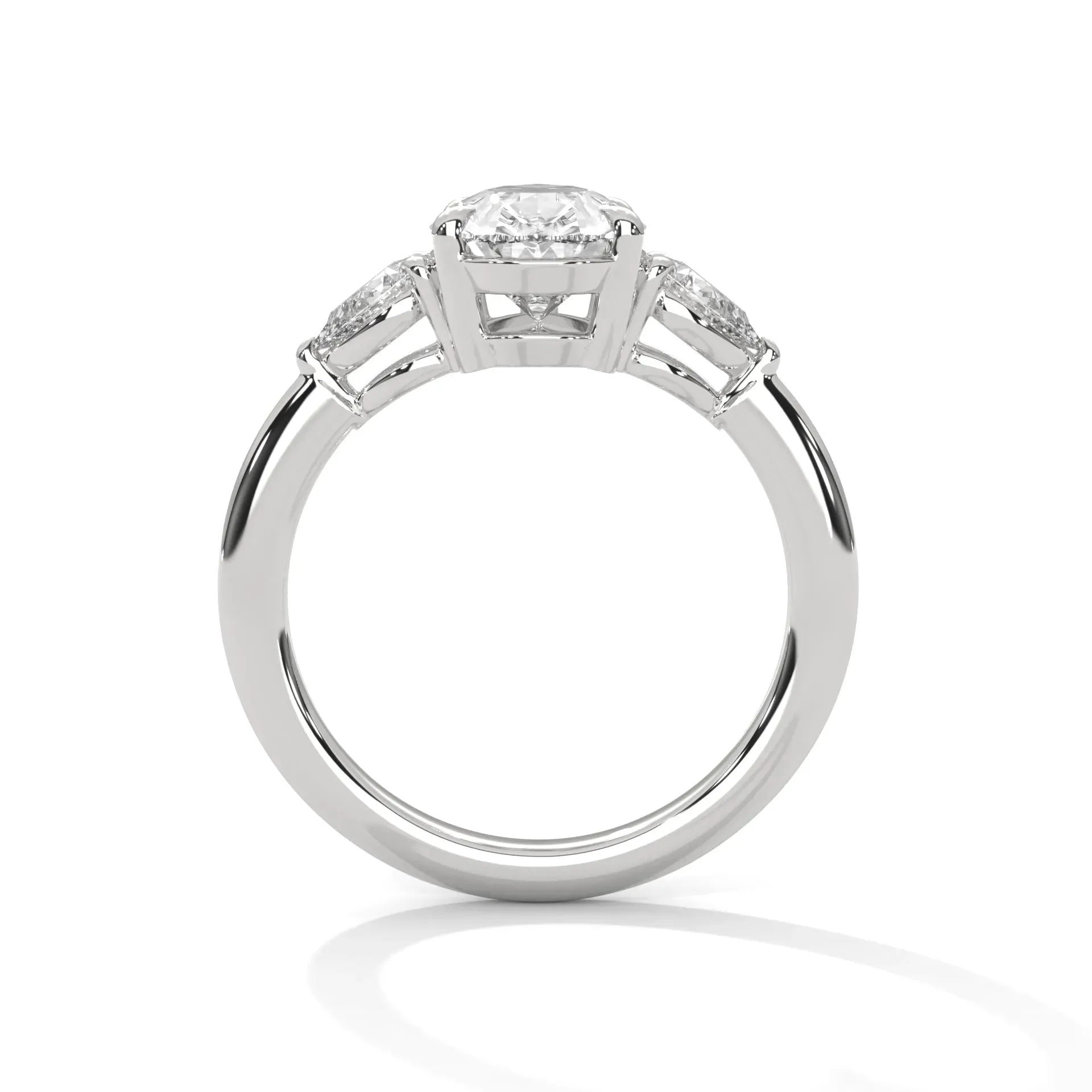 Three Stone Nova Diamond Ring Setting