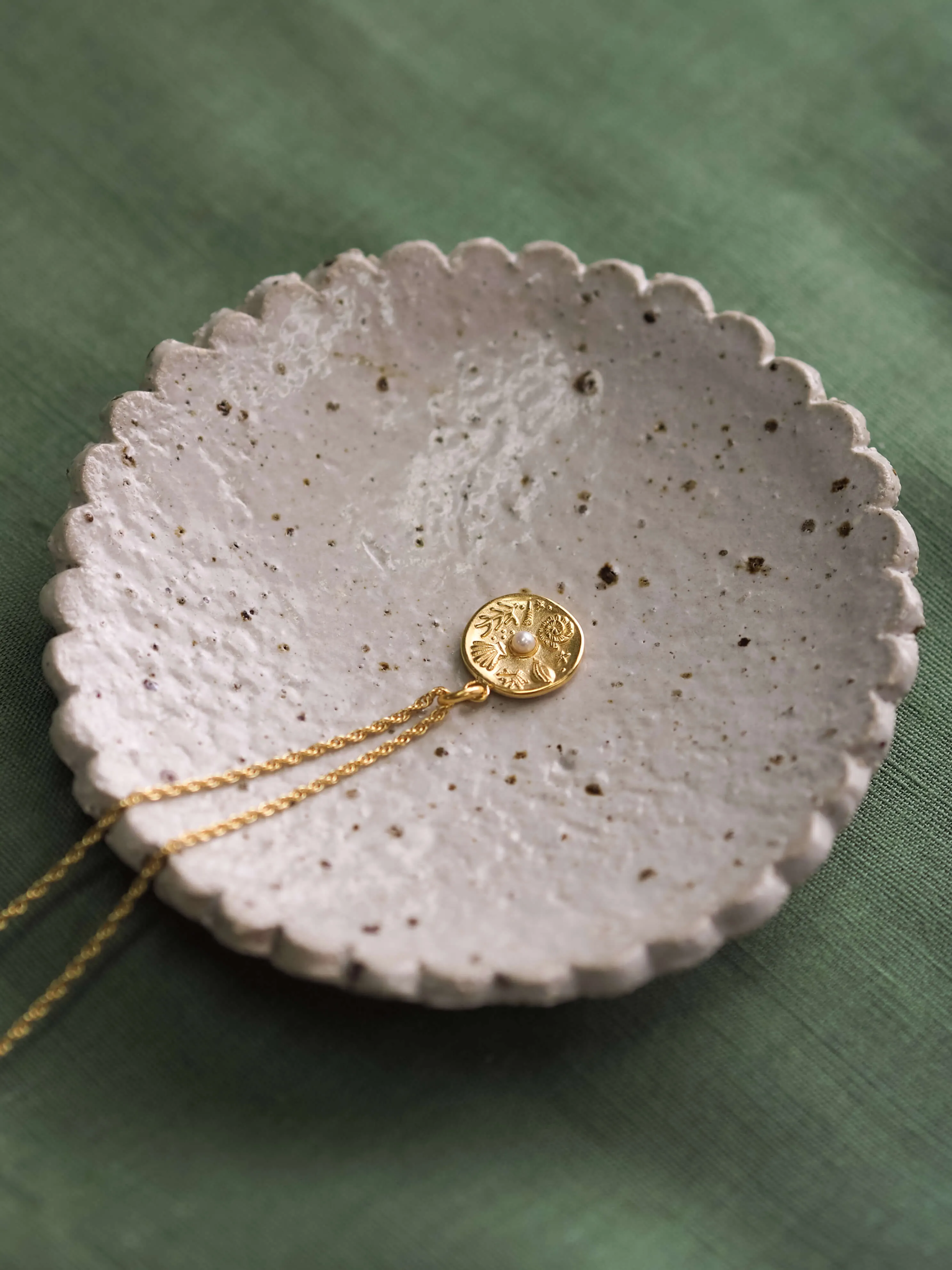 Tiny By The Sea Coin Charm