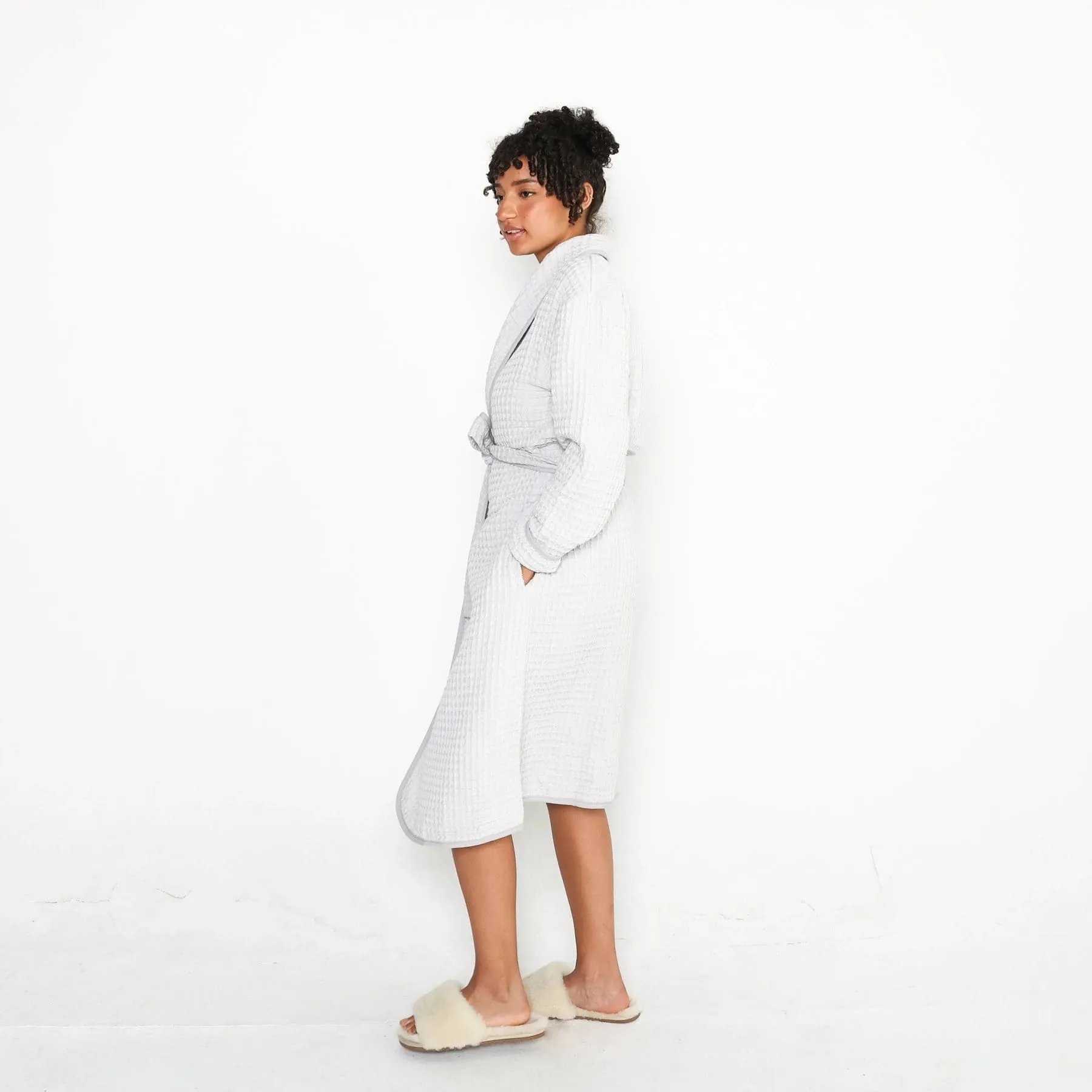 Tofino Towels | THE HARMONY BATH ROBE [PEWTER]