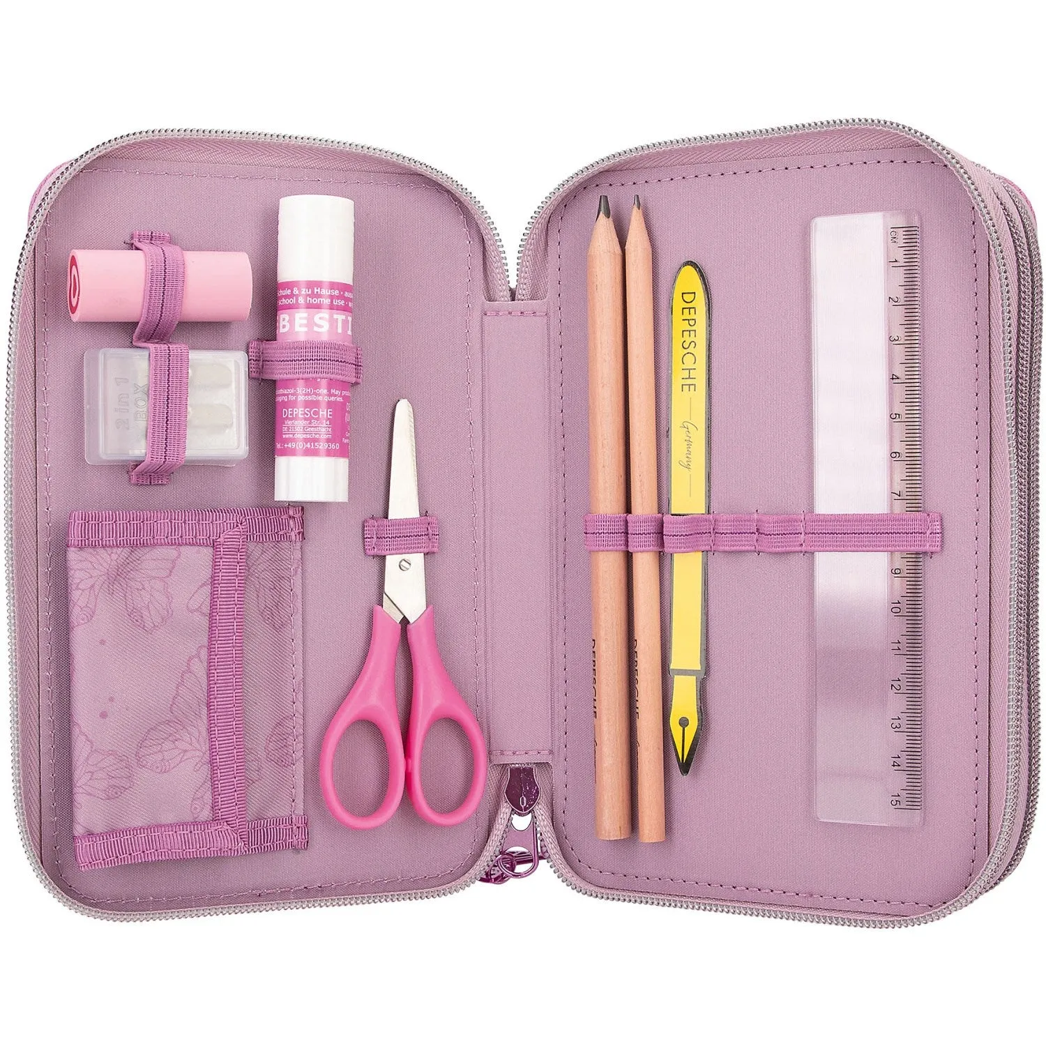 TOPModel Triple Pencil Case Fairy Love