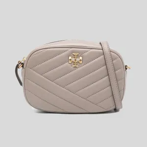 TORY BURCH Kira Chevron Camera Bag Gray Heron 90450
