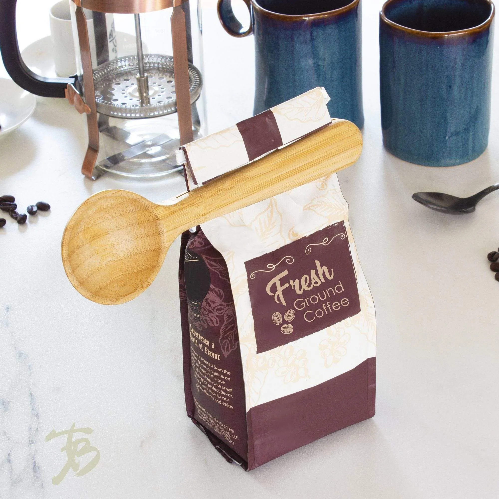 Totally Bamboo - Coffee Scoop with Built-In Bag Clip