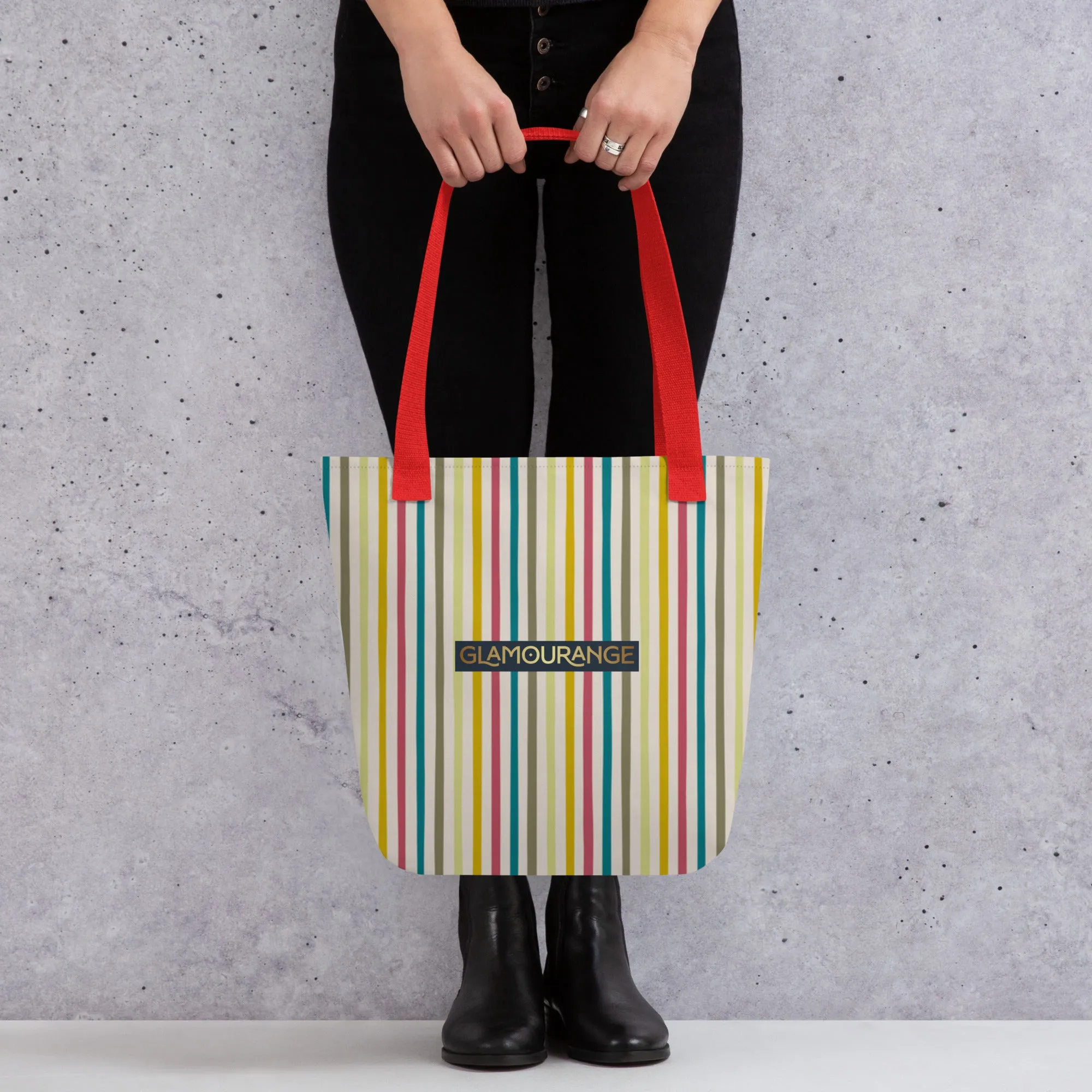Tote Bag Women Designer (Stripe Bag Pattern 009)
