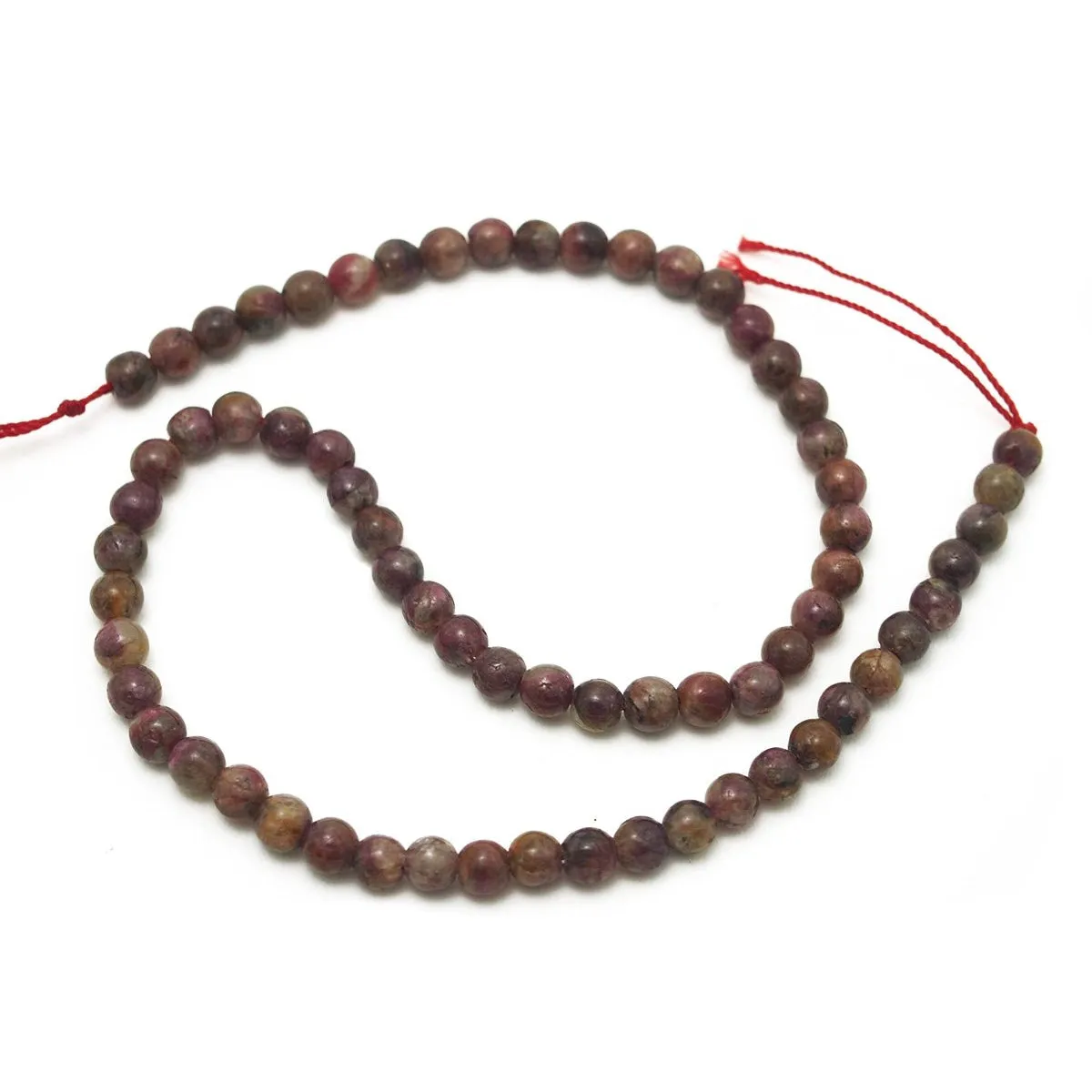 Tourmaline Smooth Rounds 6mm Bead Strand