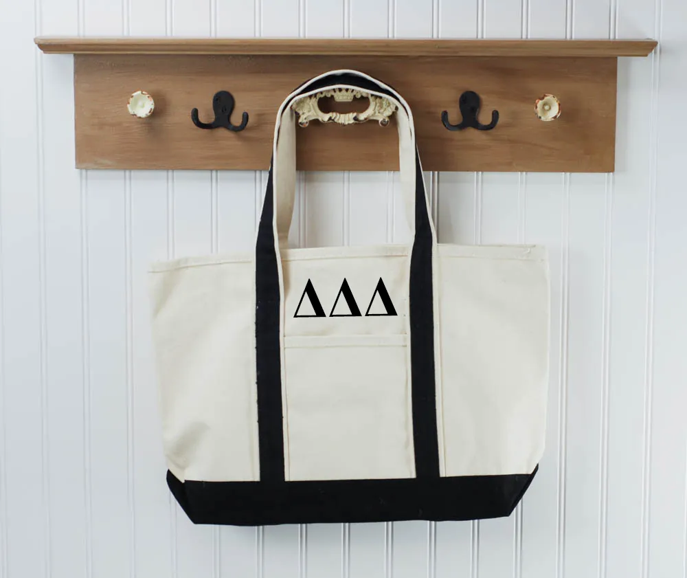 Tri Delta Boat Tote