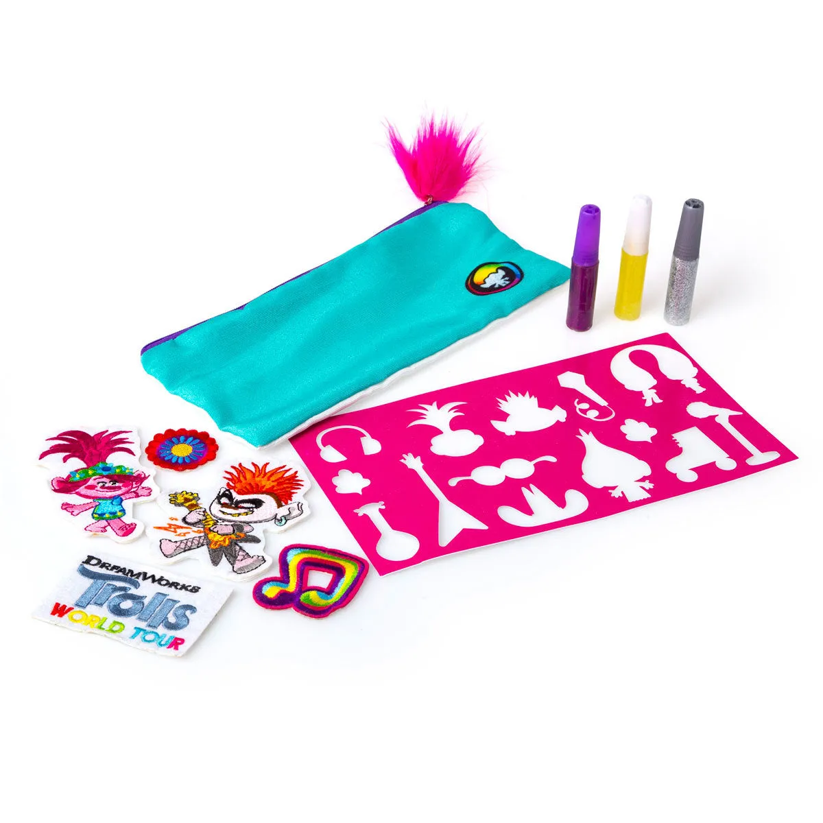 Trolls World Tour - Pencil Case Design Kit