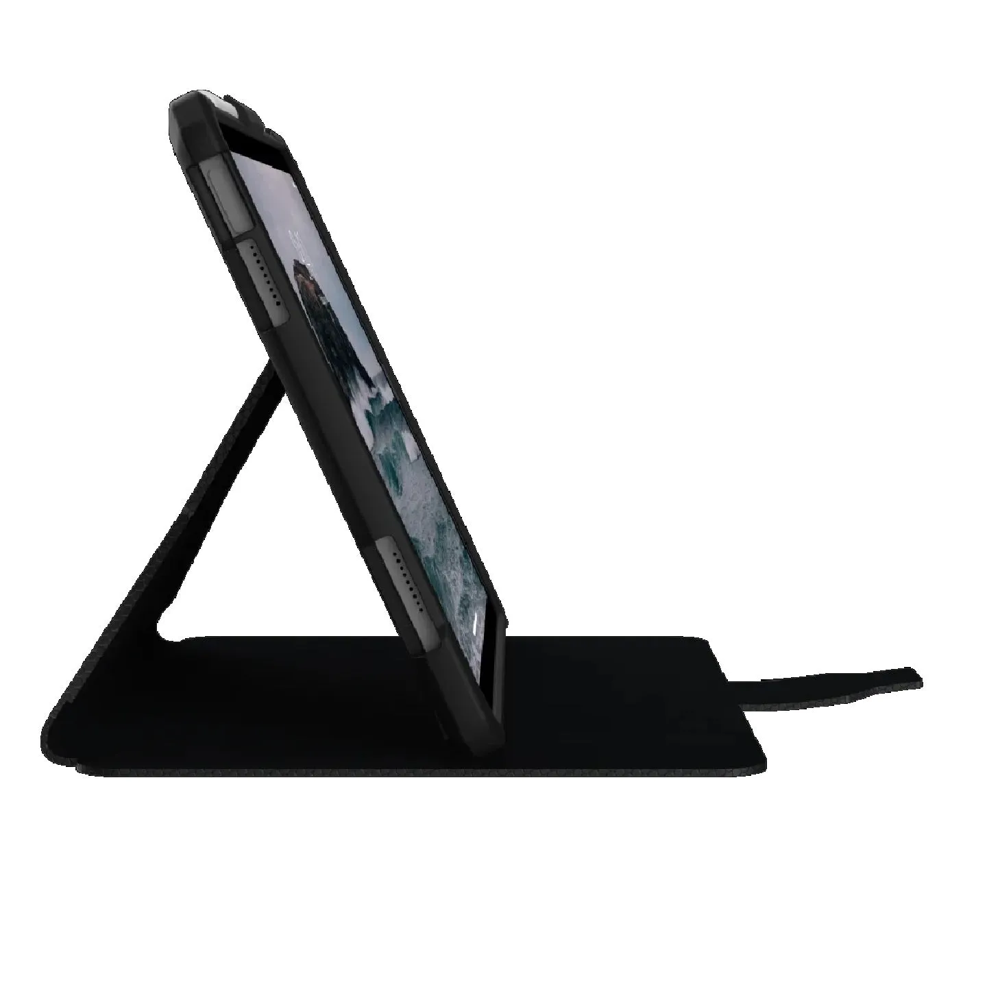 UAG Metropolis Apple iPad (10.9") (10th Gen) Folio Rugged Case - Black (123396114040) DROP  Military Standard Adjustable Stand 10 Years Warranty