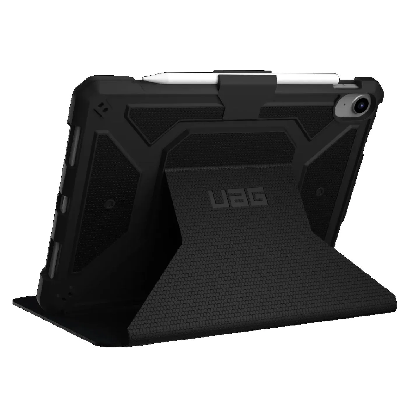 UAG Metropolis Apple iPad (10.9") (10th Gen) Folio Rugged Case - Black (123396114040) DROP  Military Standard Adjustable Stand 10 Years Warranty
