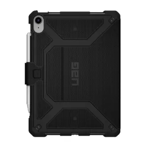 UAG Metropolis Apple iPad (10.9") (10th Gen) Folio Rugged Case - Black (123396114040) DROP  Military Standard Adjustable Stand 10 Years Warranty