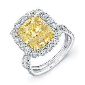 Uneek Halo Ring-Color Platinum LVS966