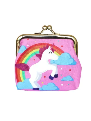 Unicorn Gifts for Girls - Unicorn Drawstring Backpack/Makeup Bag/Bracelet/Necklace/Hair Ties/Keychain/Sticker (White Rose 2)