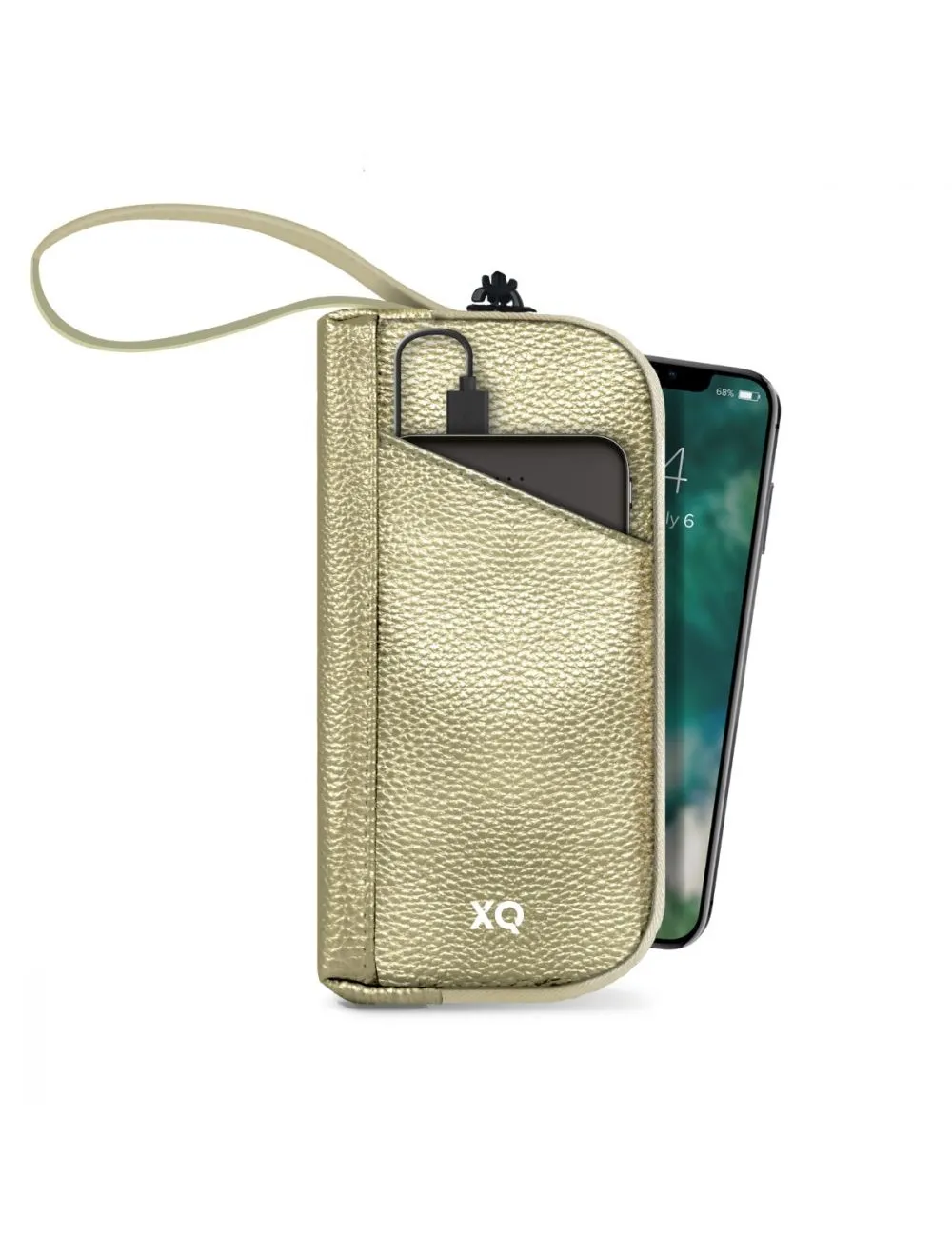 UV Bag with built in 5000 mAh Power Bank Gold