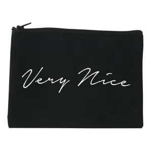 Very Nice Script Cosmetic Makeup Bag