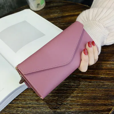 Womens Wallets Purses Plaid PU Leather Long Wallet Hasp Phone Bag Money Coin Pocket Card Holder Female Wallet Purse