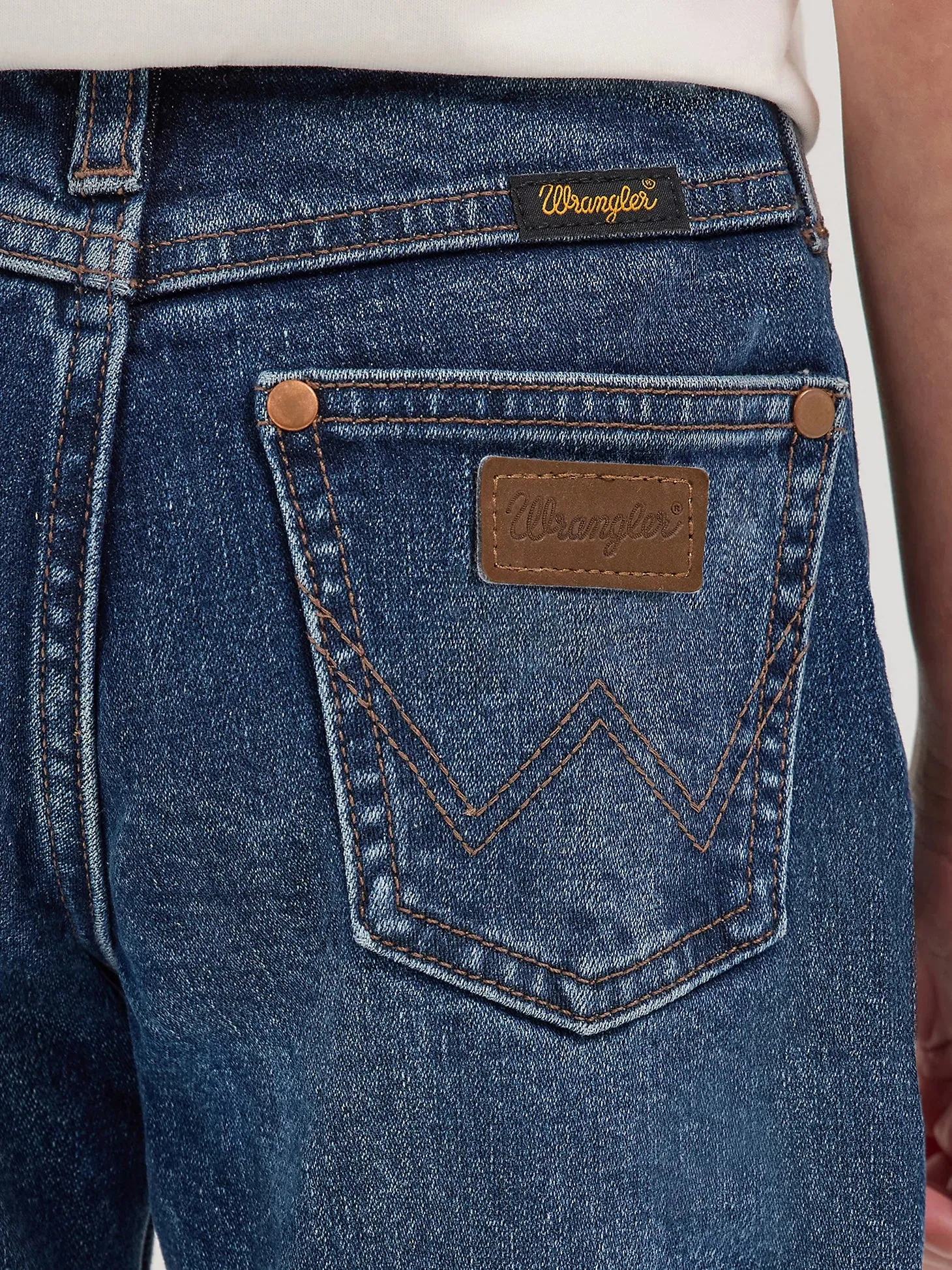 Wrangler® X Lainey Wilson Girls Baskin Blue Bell-Bottom Jean