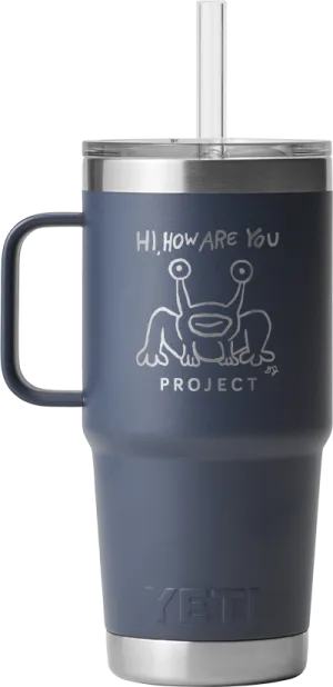 YETI Rambler 25 oz Straw Mug Navy