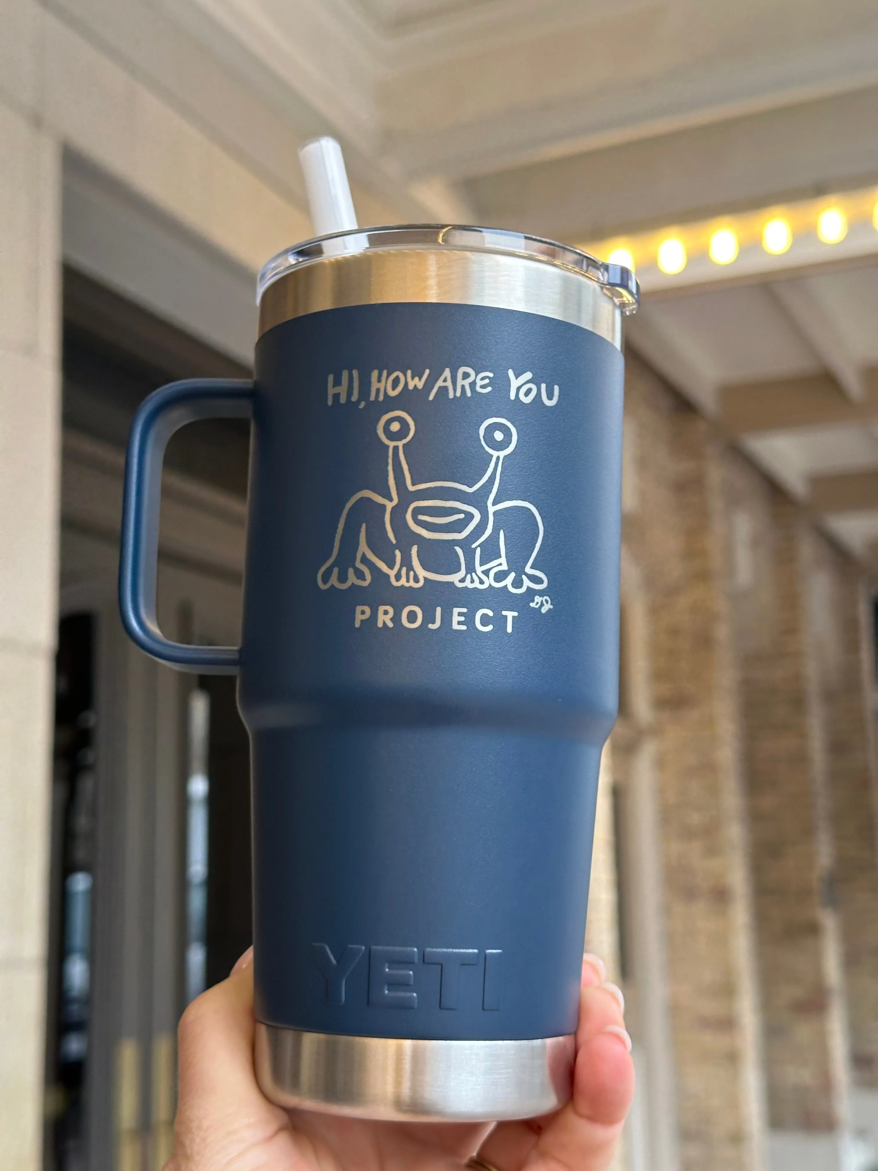 YETI Rambler 25 oz Straw Mug Navy
