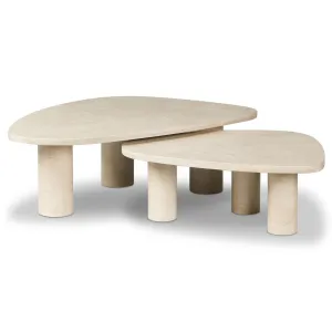 Zion Coffee Table Set, Cream
