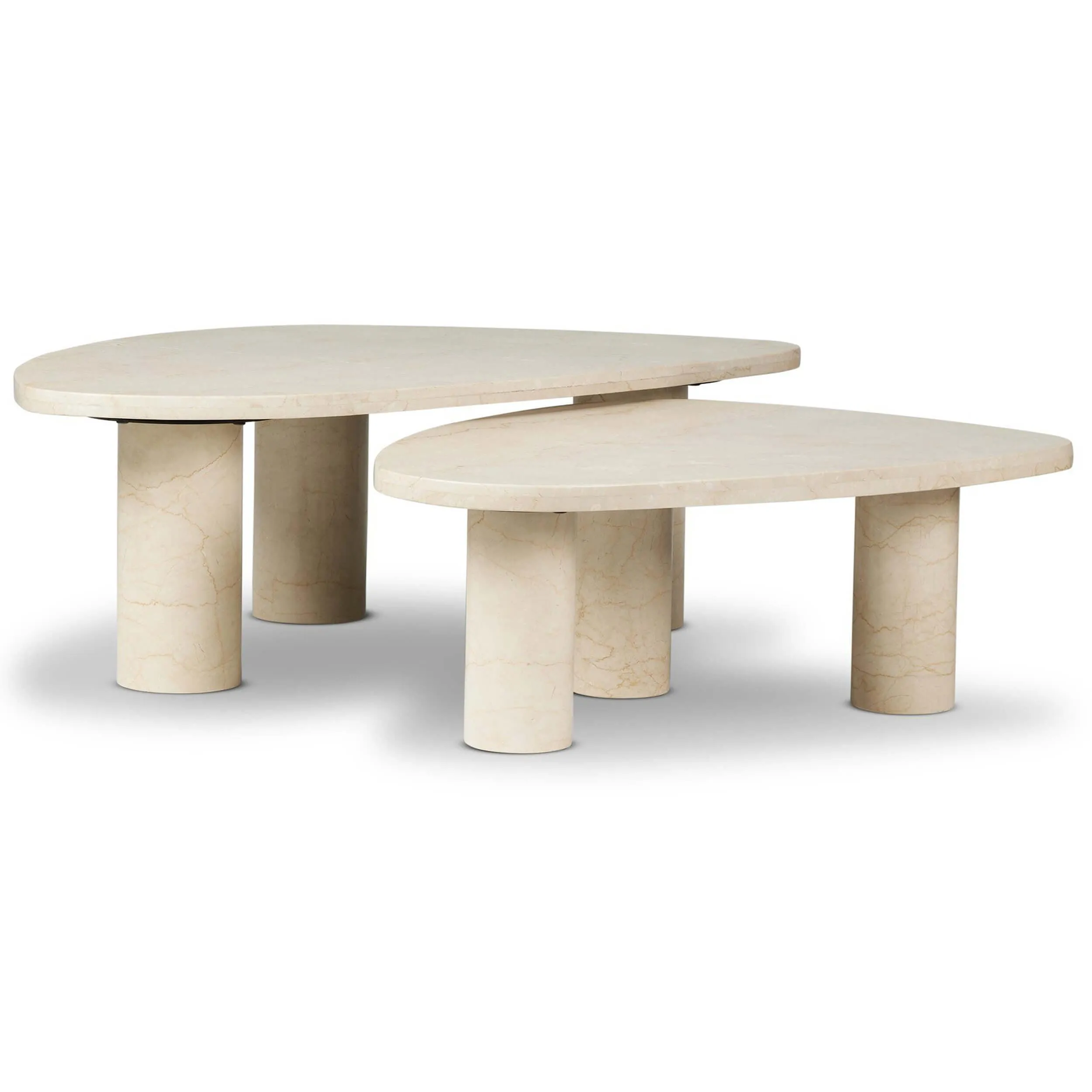 Zion Coffee Table Set, Cream