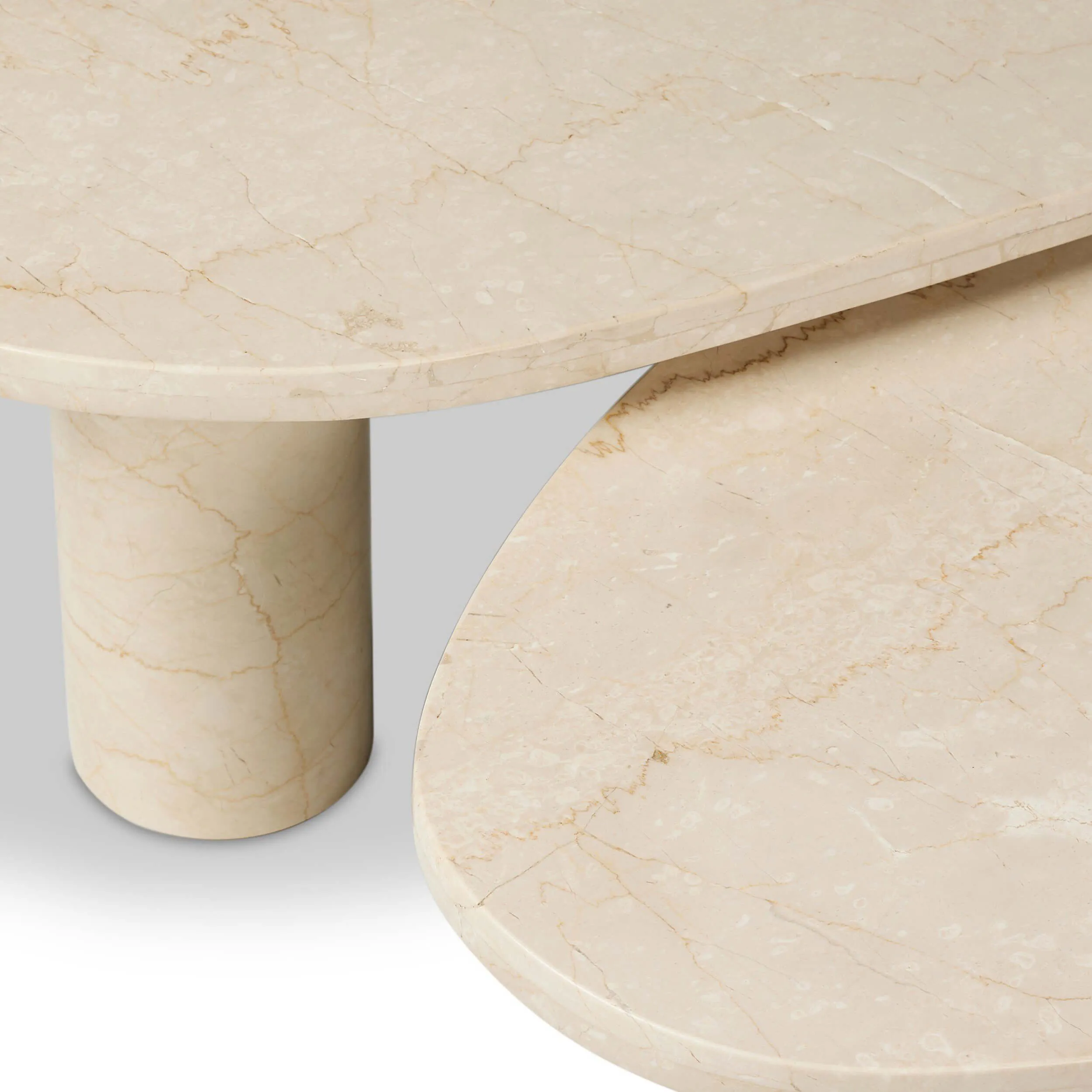 Zion Coffee Table Set, Cream