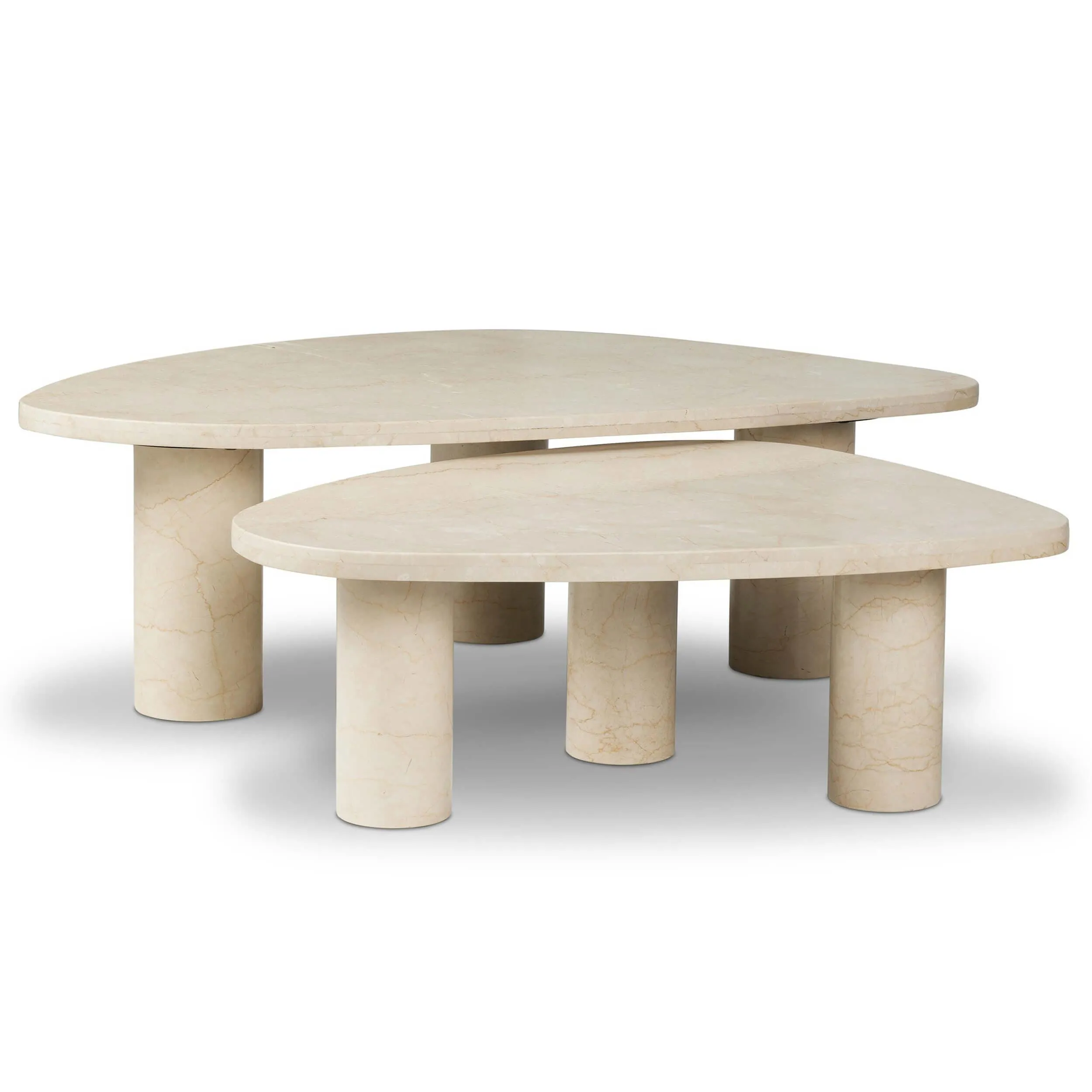 Zion Coffee Table Set, Cream