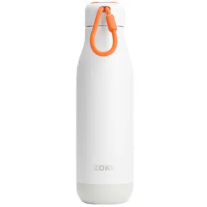 Zoku Stainless Steel Powder Coated Bottle - 25oz – White